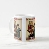 自宅と国 コーヒーマグカップ (正面左)