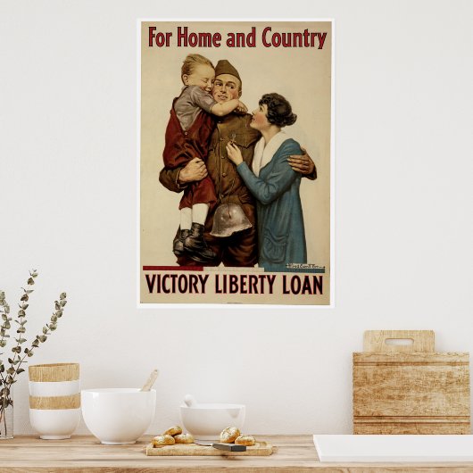 自宅と国 ポスター (キッチン)