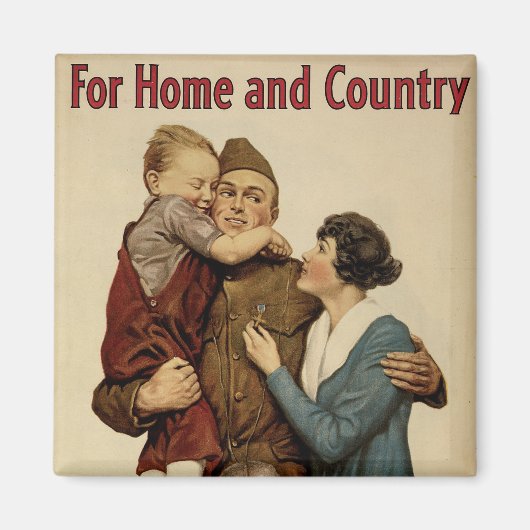 自宅と国 マグネット (正面)