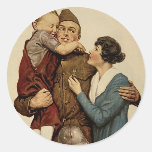 自宅と国 ラウンドシール (正面)