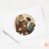 自宅と国 ラウンドシール (封筒)