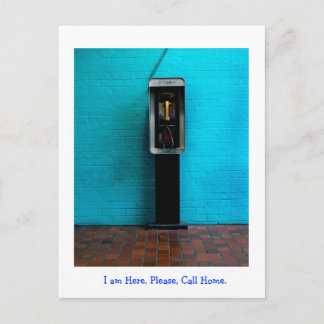 自宅に電話をかける ポストカード