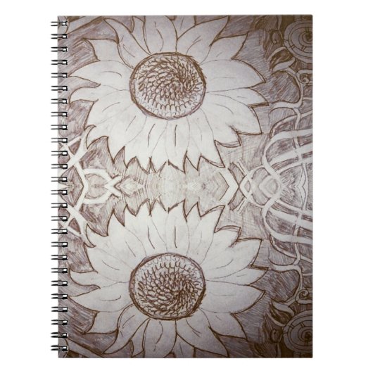 自宅のひまわり ノートブック (正面)