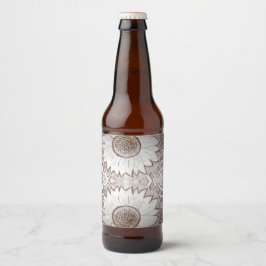 自宅のひまわり ビールラベル