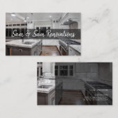 自宅のリノベーションとリモデル 名刺 (正面/裏面)