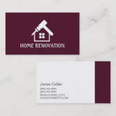 自宅のリノベーション、建築名刺 名刺 (正面/裏面)