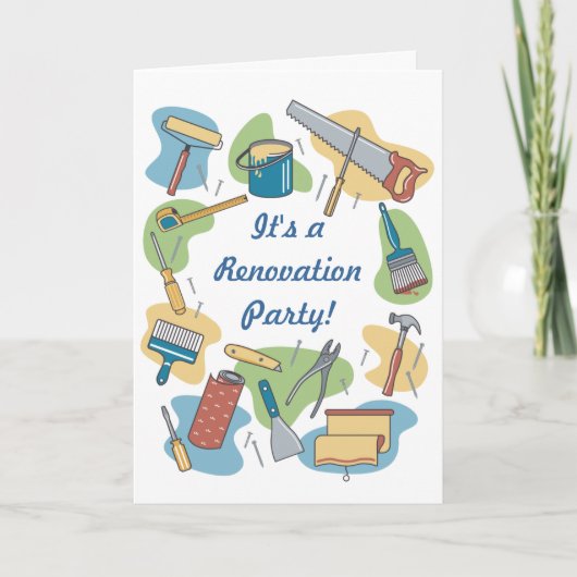 自宅のリノベーション 招待状 (正面)