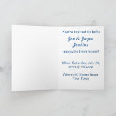 自宅のリノベーション 招待状 (内部)