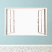 自宅の外観を独自に作成する キャンバスプリント (インサイチュ (ウッドフロア))