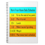 自宅の日程表から作業 ノートブック (正面)