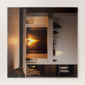 自宅の暖炉 ジグソーパズル (横)