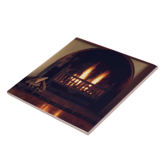 自宅の暖炉 タイル (側面)