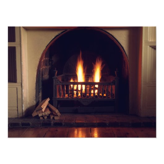 自宅の暖炉 フォトプリント            (正面)