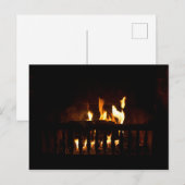 自宅の暖炉 ポストカード (正面/裏面)