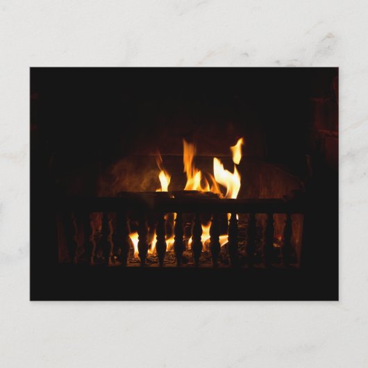自宅の暖炉 ポストカード (正面)