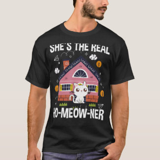 自宅の猫 不動産購入者 誇りを持つ新居 Tシャツ