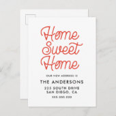 自宅の甘い家の動く発表 ポストカード (正面/裏面)