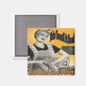 自宅の真空フロアで自分自身を作る マグネット (正面/裏面)