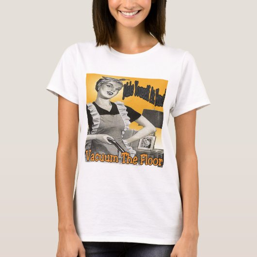 自宅の真空フロアで自分自身を作る Tシャツ (正面)