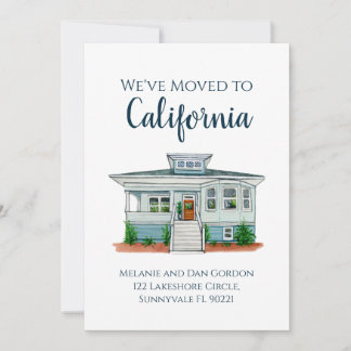 自宅の移動中のお知らせ 招待状