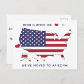 自宅はハートの場所 – アリゾナへ ポストカード (正面/裏面)