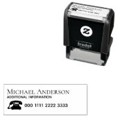 自宅または会社の電連絡話番号 セルフインキングスタンプ (インサイチュ)