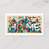 「自宅を探す」不動産仲介業者名刺 名刺 (正面)