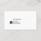 自宅リノベーション建築名刺 名刺 (裏面)