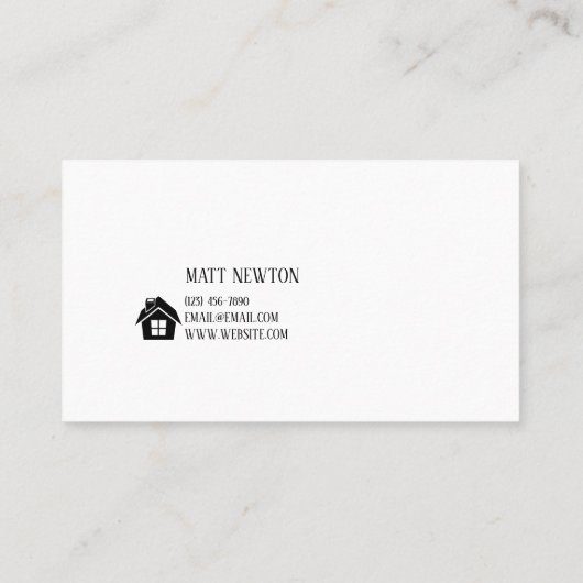 自宅リノベーション建築名刺 名刺 (裏面)