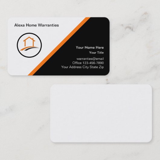 自宅保モダン証サービス 名刺 (正面/裏面)