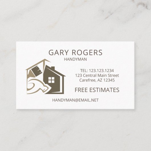 自宅修理用便利業者名刺 名刺 (正面)