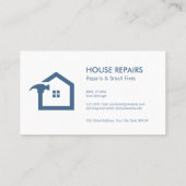 自宅修理 |ハンディマン 予約カード (裏面)