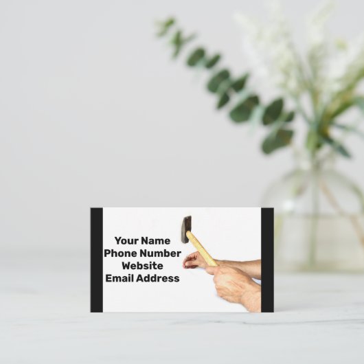 自宅修理 名刺 (スタンド正面)