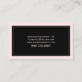 自宅健康気にナースサービスの名刺 名刺 (裏面)