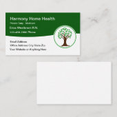 自宅健康登録ナース名刺 名刺 (正面/裏面)