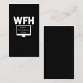 自宅勤務おもしろい者誇りを持った 名刺 (正面/裏面)