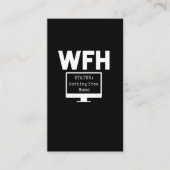 自宅勤務おもしろい者誇りを持った 名刺 (正面)