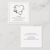 自宅医療サービスナース スクエア名刺 (正面/裏面)