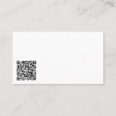 自宅検モダン査ブラック金ゴールド実在エステートQR 名刺 (裏面)