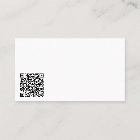 自宅検モダン査ブラック金ゴールド実在エステートQR 名刺 (裏面)