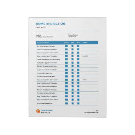 自宅検査チェックリスト ノートパッド