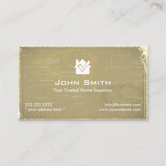 自宅検査ヴィンテージプロフェッショナル 名刺 (正面)