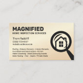 自宅検査金ゴールドブラックビジネスカード 名刺 (正面)