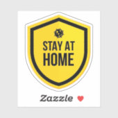 自宅検疫に滞在 シール (シート)