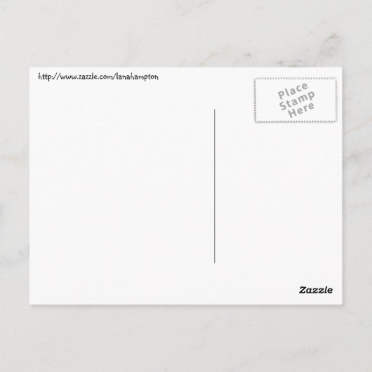 自家栽培のトマトのポストカード - 楽しい名言 ポストカード (裏面)