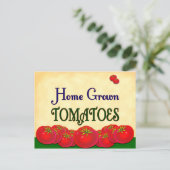 自家栽培のトマトレシピカード ポストカード (スタンド正面)