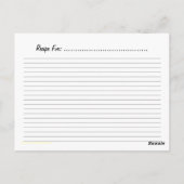 自家栽培のトマトレシピカード ポストカード (裏面)