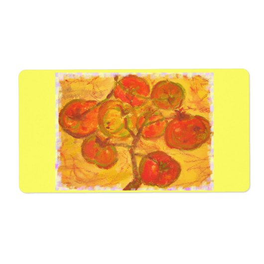 自家栽培のトマト ラベル (正面)