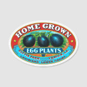 自家栽培の卵植物のピン 名札 (正面)