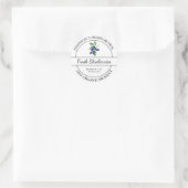 自家栽培ガーデンフレッシュオーガニックブルーベリーラベル ラウンドシール (バッグ)